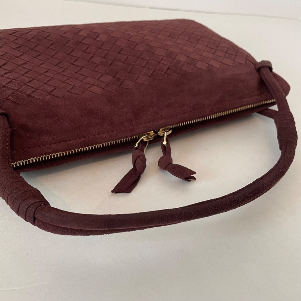 Bottega Veneta Intrecciato Suede Handbag Brown - Picture 4 of 16